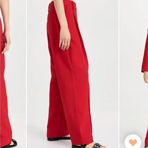 Ganni Light Twill Relaxed Suiting Pants - Picture 5 of 17